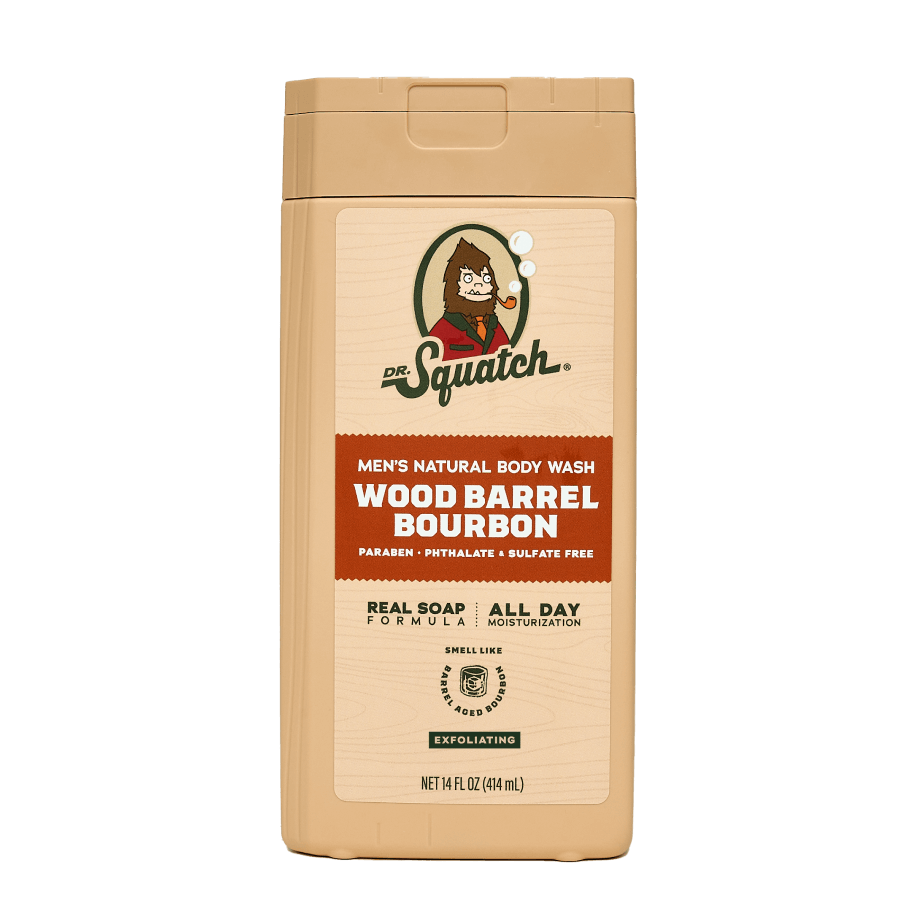 14 oz Wood Barrel Bourbon Exfoliating Body Wash