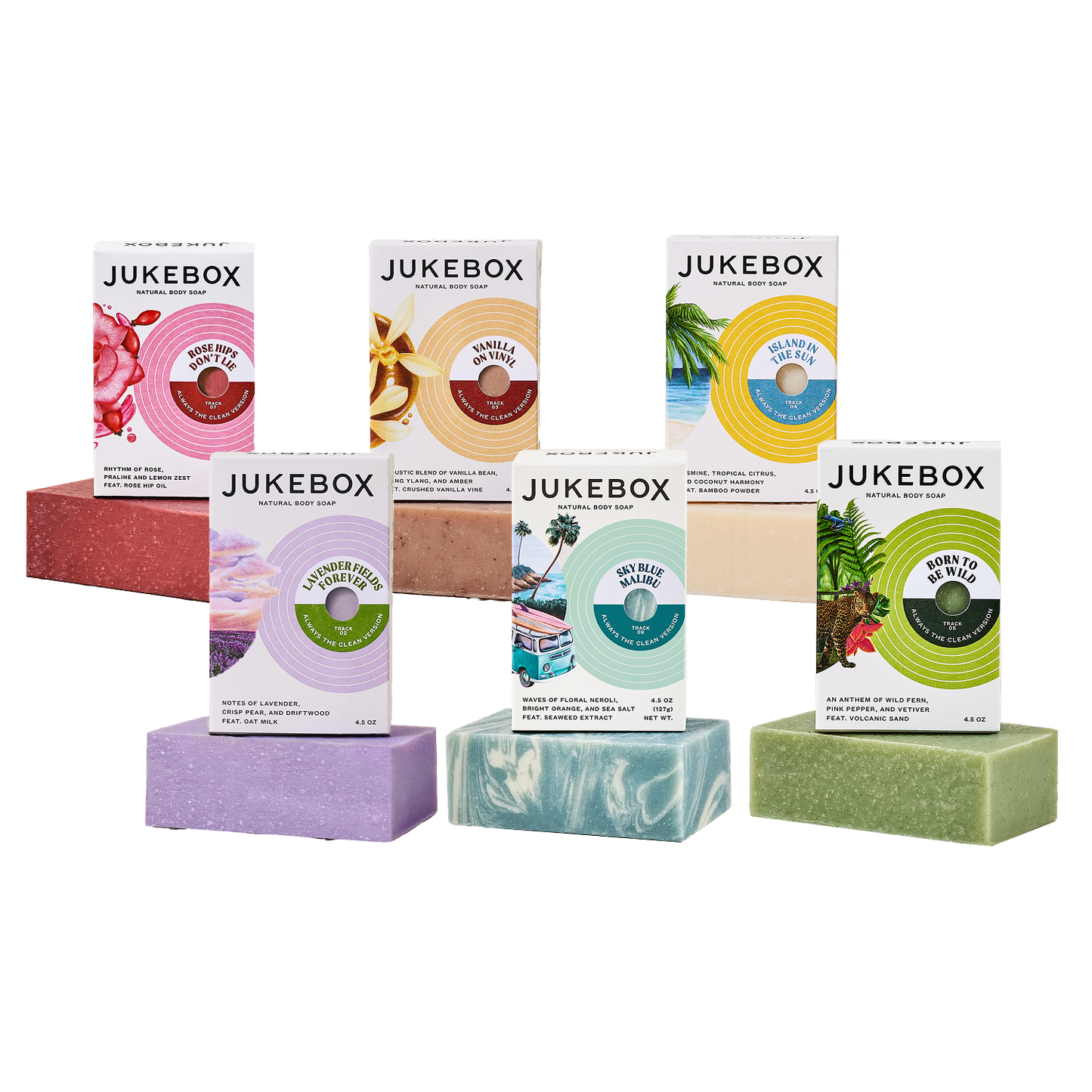 Jukebox Bar Soap 6-Pack