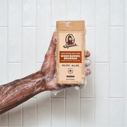 14 oz Wood Barrel Bourbon Exfoliating Body Wash