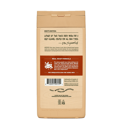 14 oz Wood Barrel Bourbon Exfoliating Body Wash