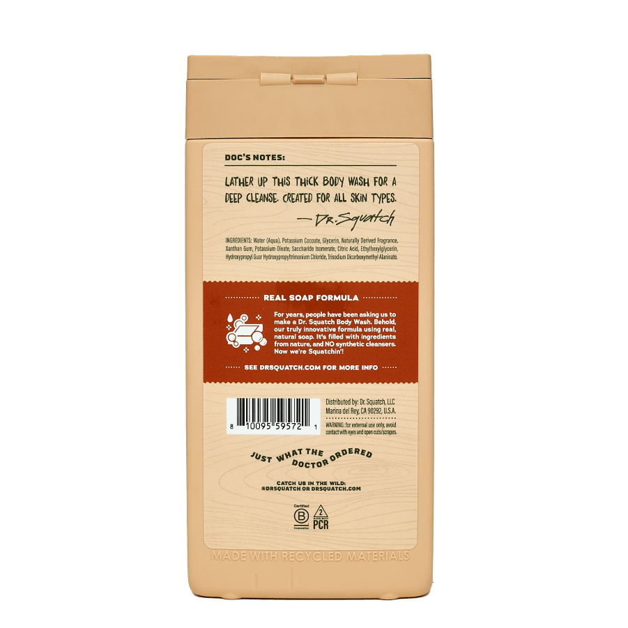 14 oz Wood Barrel Bourbon Body Wash